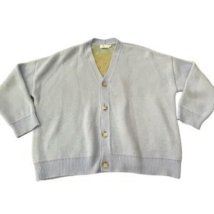 Topman Mens Size Medium Sweater Cardigan Floral Knit Hipster Trendy Nerdcore